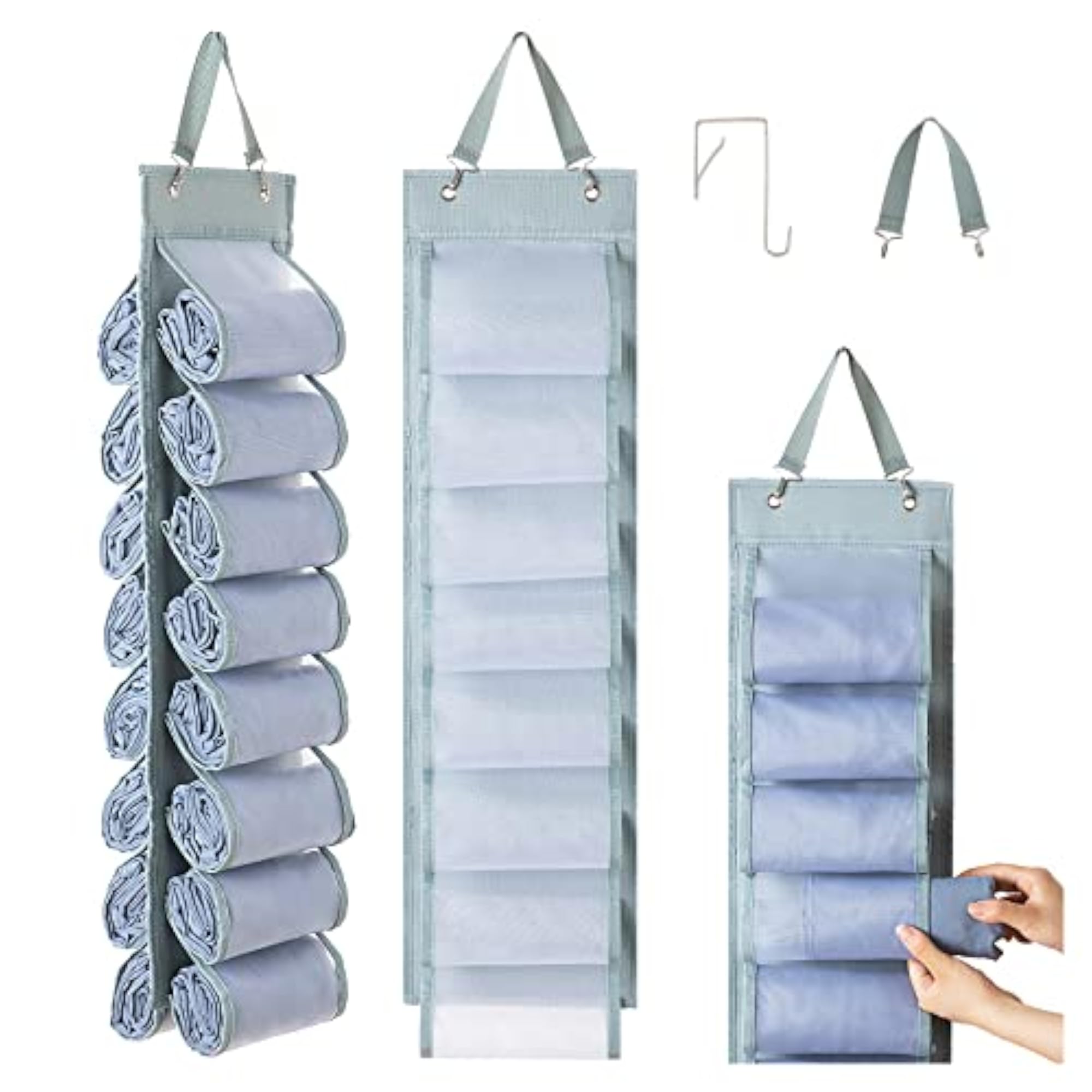 Legging Organizer with 16 Roll Compartments for Yoga Pants